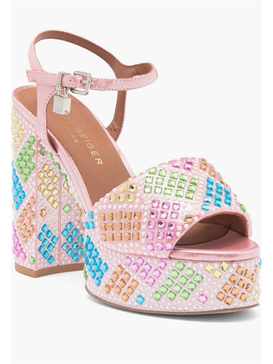 Kurt Geiger Shoes - NIB Kurt Geiger Brixton Multicolor Jeweled Platform Sandals. Size 8 US (EU 39)